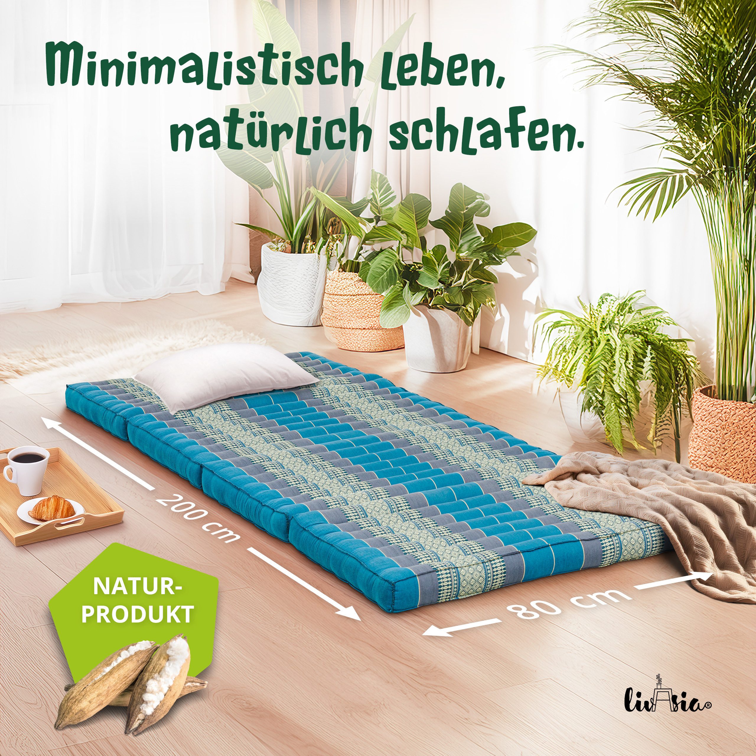 Klappmatratze Klappmatratze 80 cm Classic vegan und günstig online kaufen
