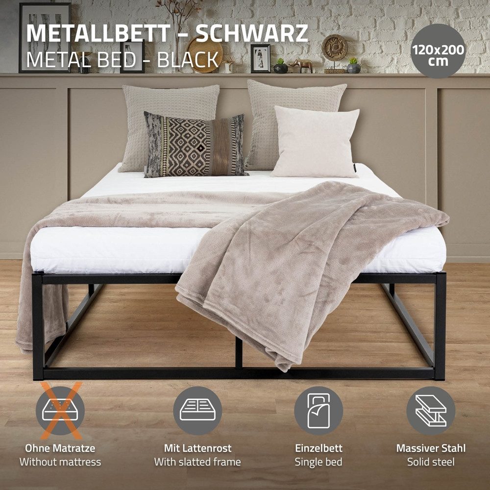 ML-DESIGN Metallbett Bettgestell Bettrahmen Stahlrahmen mit günstig online kaufen