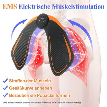 VSIUO EMS-Bauchmuskeltrainer, Bauchtrainer, Armtrainer,6 modi EMS Po trainer