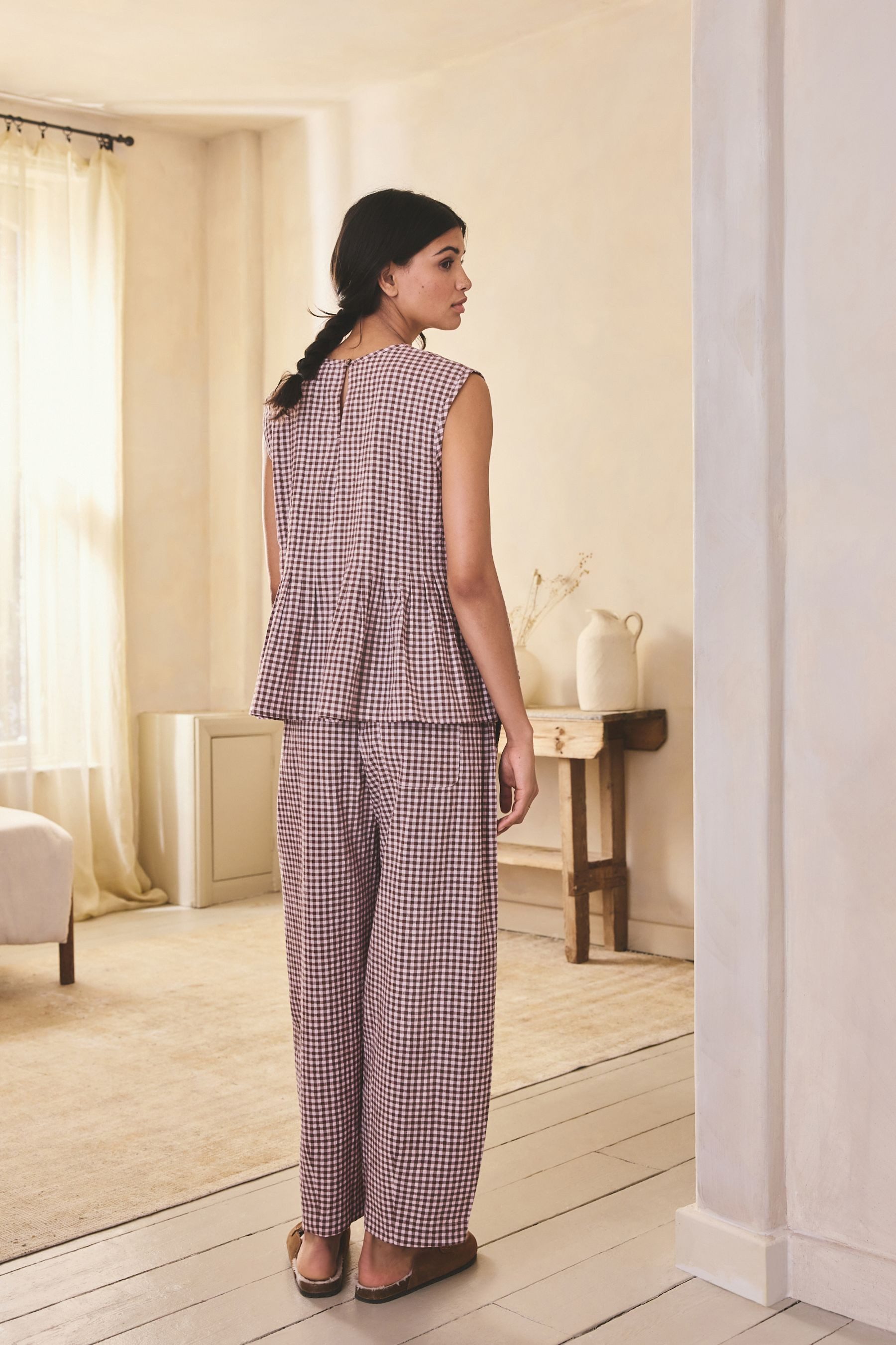 Next Pyjama Schlafanzug mit Trägertop mit Schößchen (2 tlg) günstig online kaufen