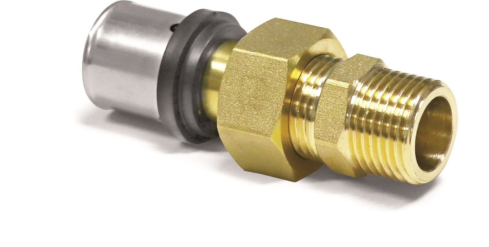 Pressfitting Pipetec Pressfitting Verschraubung 16x2 mm 3/4 Zoll AG TH Kontur