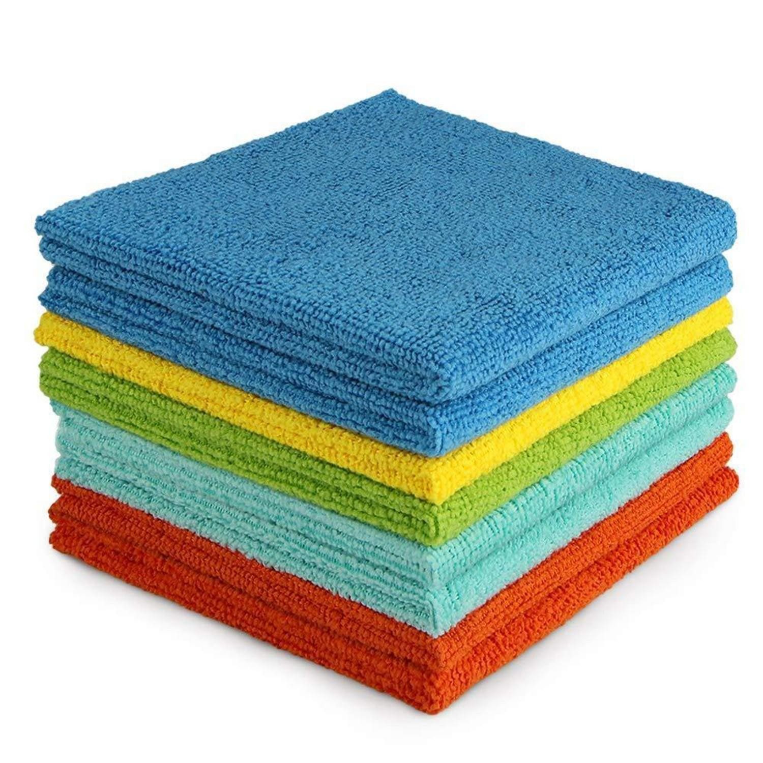 LuxusKollektion Mikrofasertücher Reinigungstücher Putzlappen 8 Stück Mehrfarbig Mikrofasertuch (Textil, 30x30 cm, 8-tlg)