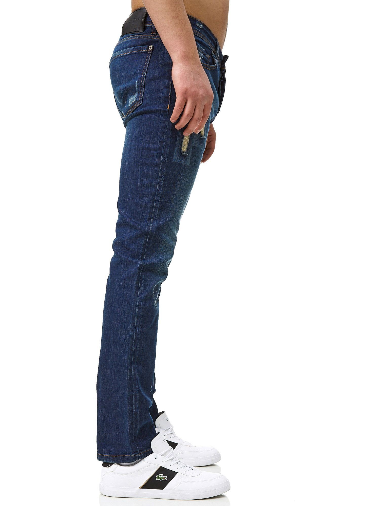 1-tlg) Slim-fit-Jeans Jeans Kayna Herrenjeans Blau Fit Denim Freizeit,Casual Slim Designerjeans Jeanshose Herren (Jeanshose J-707-JK Designer Herrenhose John Bootcut,