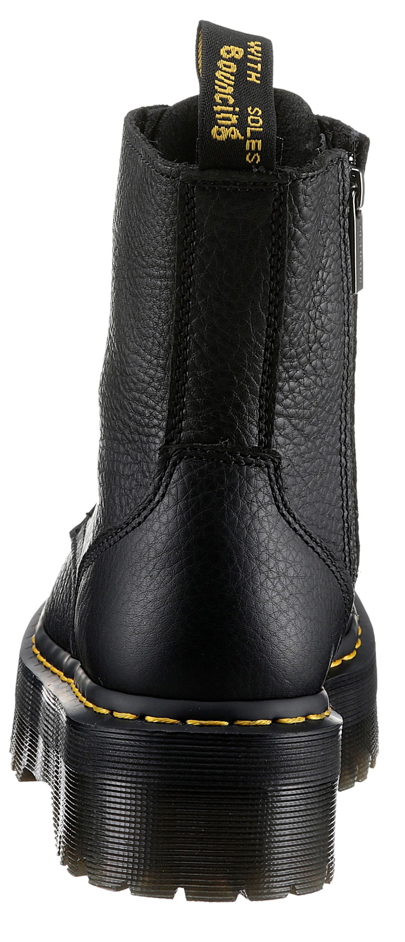 DR. MARTENS Jadon Schnürboots Festival, Plateauboots, Stiefelette mit typischer Ziernaht