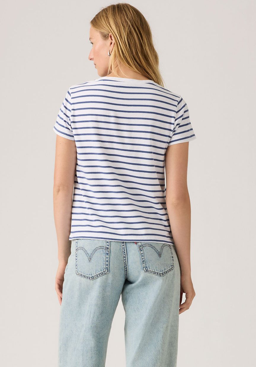 Levi's® V-Shirt PERFECT VNECK mit Mini-Batwing-Logostickerei