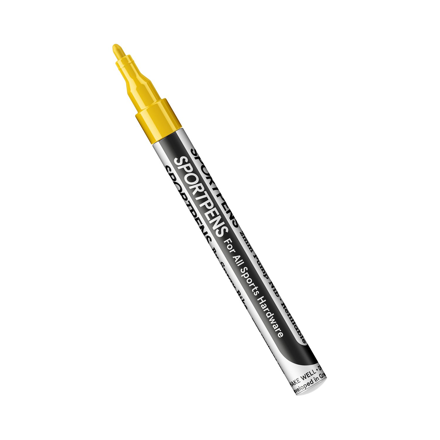 deckender Yellow Marker - Acrylstift Standard SportPens Spray.Bike wasserfester Lackmarker, Multimarker