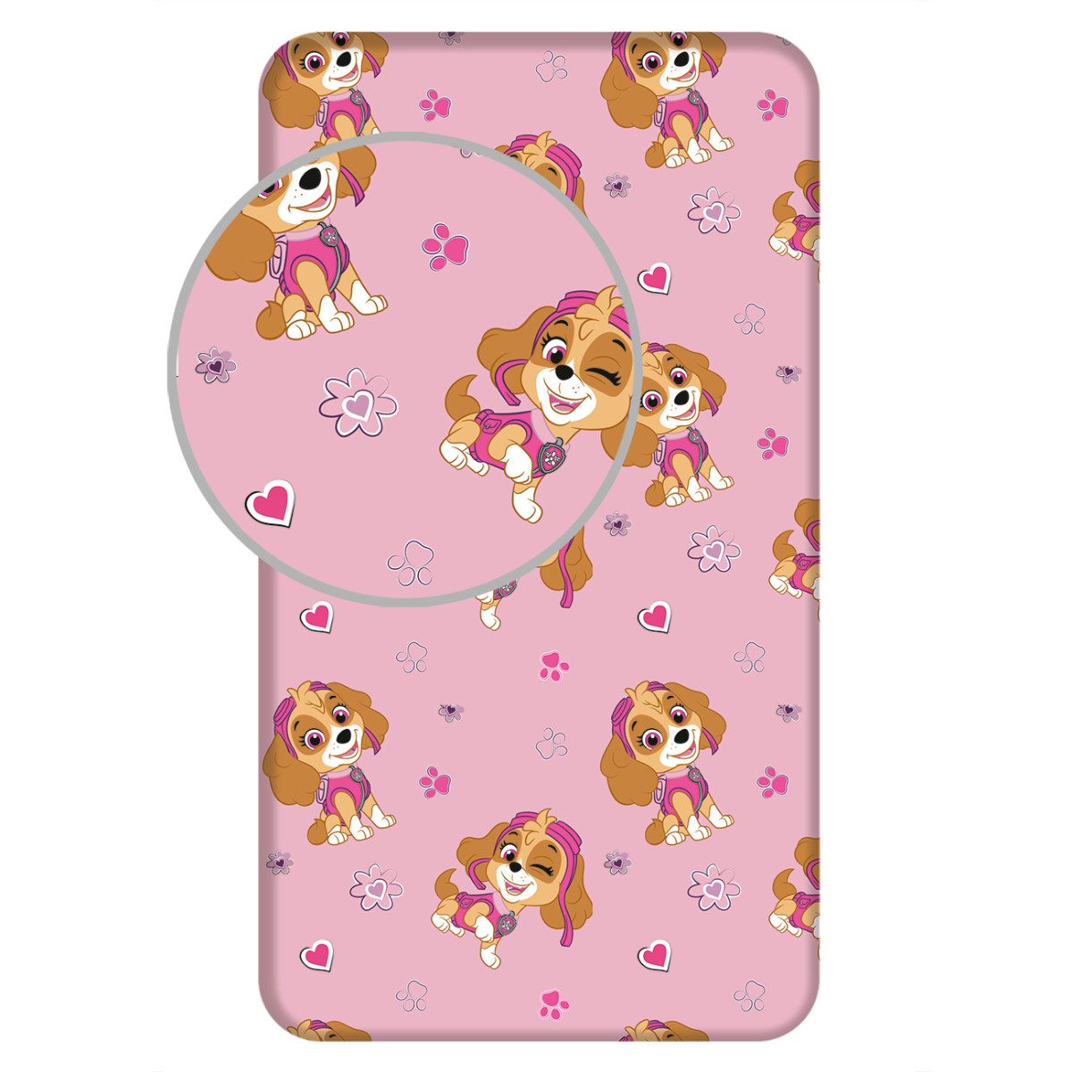 Jerry Fabrics Натяжные простыни Paw Patrol 100 % Baumwolle, für Matratzen 90×200 cm
