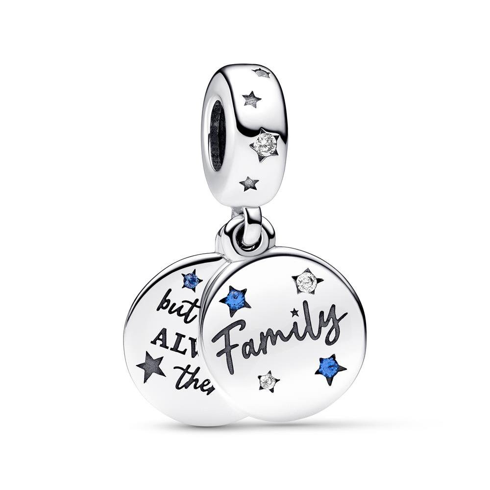 Pandora Bead 925er Silber doppelter Charm-Anhänger Moments Familie von PANDORA