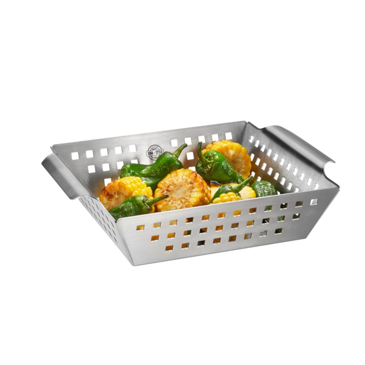 GEFU Grillschale Grillkorb BBQ, klein, Edelstahl