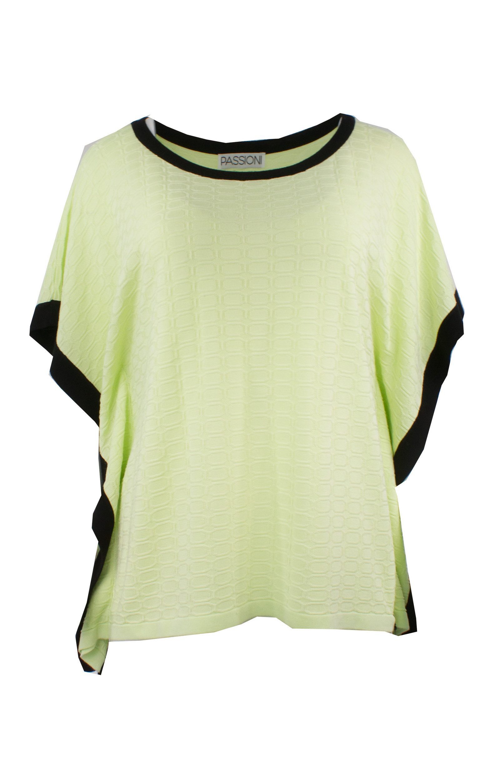Passioni Blusenponcho Sommer Strukturstrick Poncho in günstig online kaufen