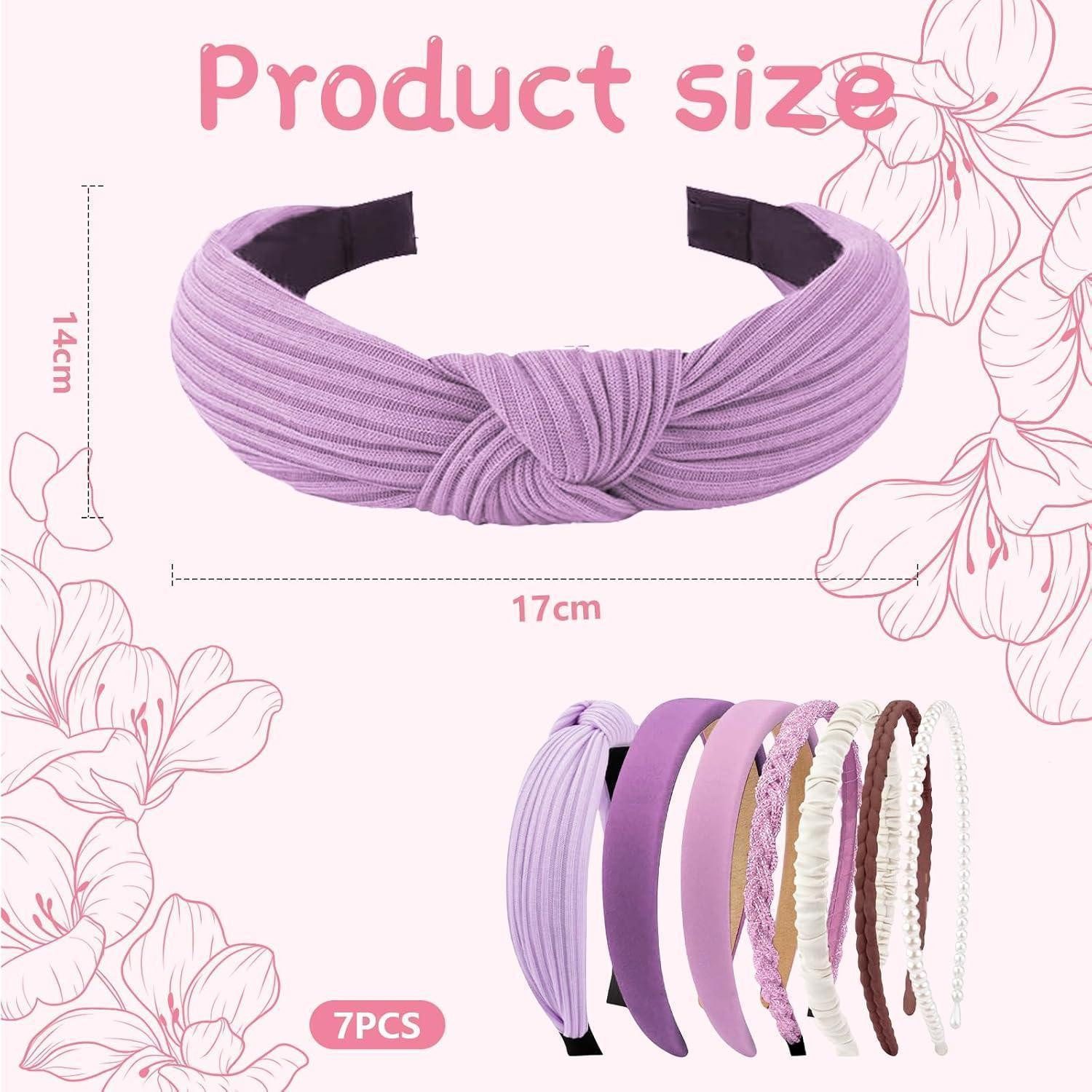 LuxusKollektion Haarband 7 Stück Haarreifen Set Damen verschiedene Modelle Perlen Stirnbänder