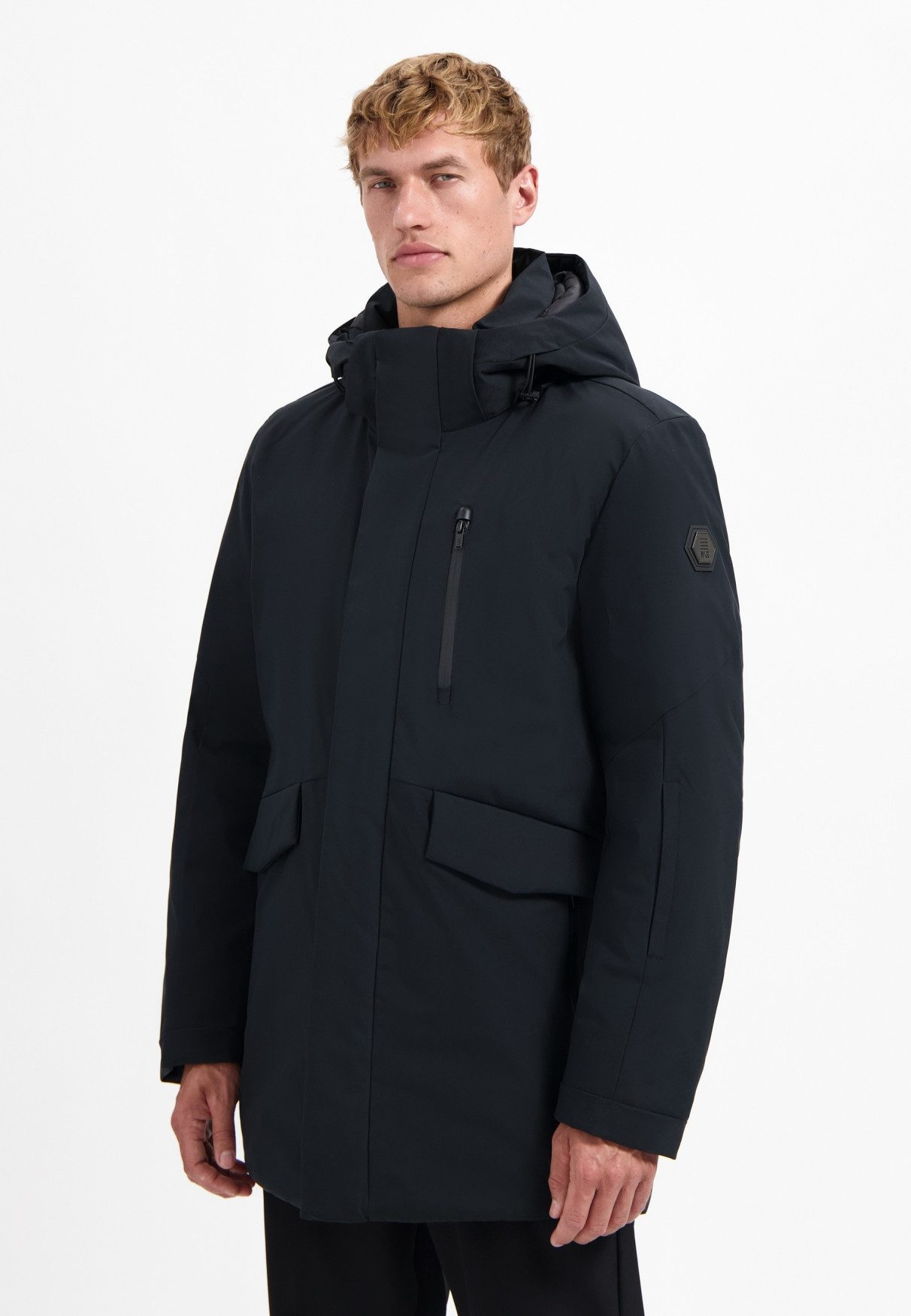NO EXCESS Parka No Excess Langer Parka mit Kapuze MIKE Jacket
