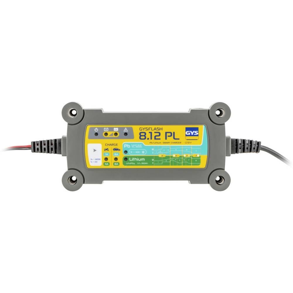 GYS FLASH 8.12 PL Automatikladegerät, Werkstattladegerät, Kfz-Ladegerät Autobatterie-Ladegerät