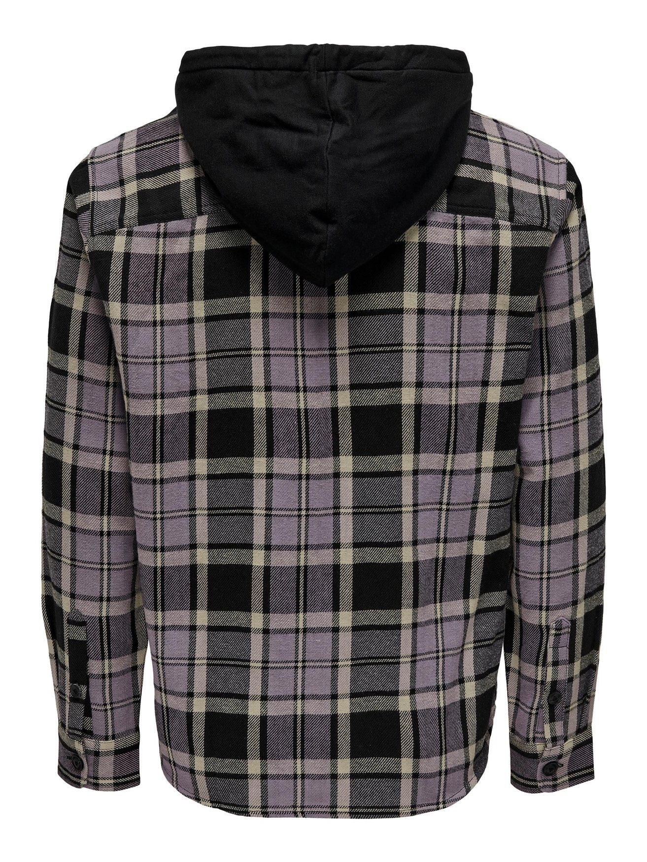 ONLY & SONS Blouson Shacket Karierte ONSMILO ONSMILO LIFE OVR JERSEY HOOD L günstig online kaufen