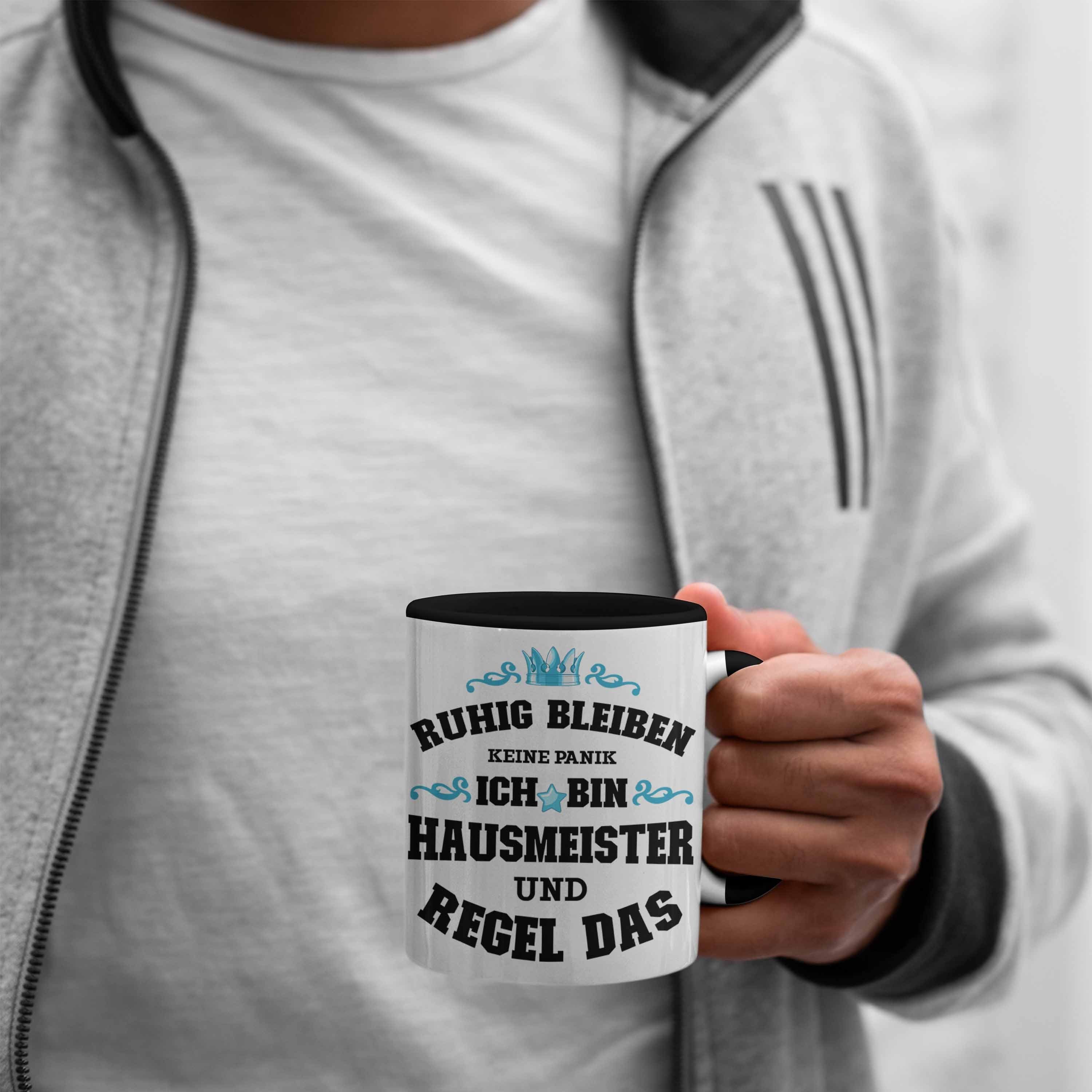 Geschenkidee Lustiges Tasse Keine - Geschenke Trendation Spruch Haustechniker Trendation Tasse Hausmeister schwarz Sprüche Lustig Panik