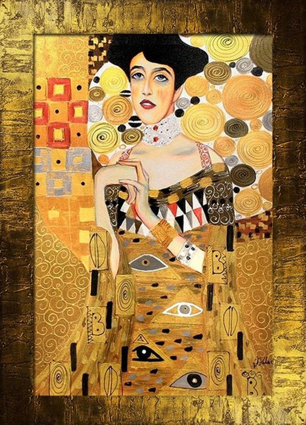 JVmoebel Gemälde Gustav Klimt ein jedes handgearbeitet Unikat, Bild »G00340«