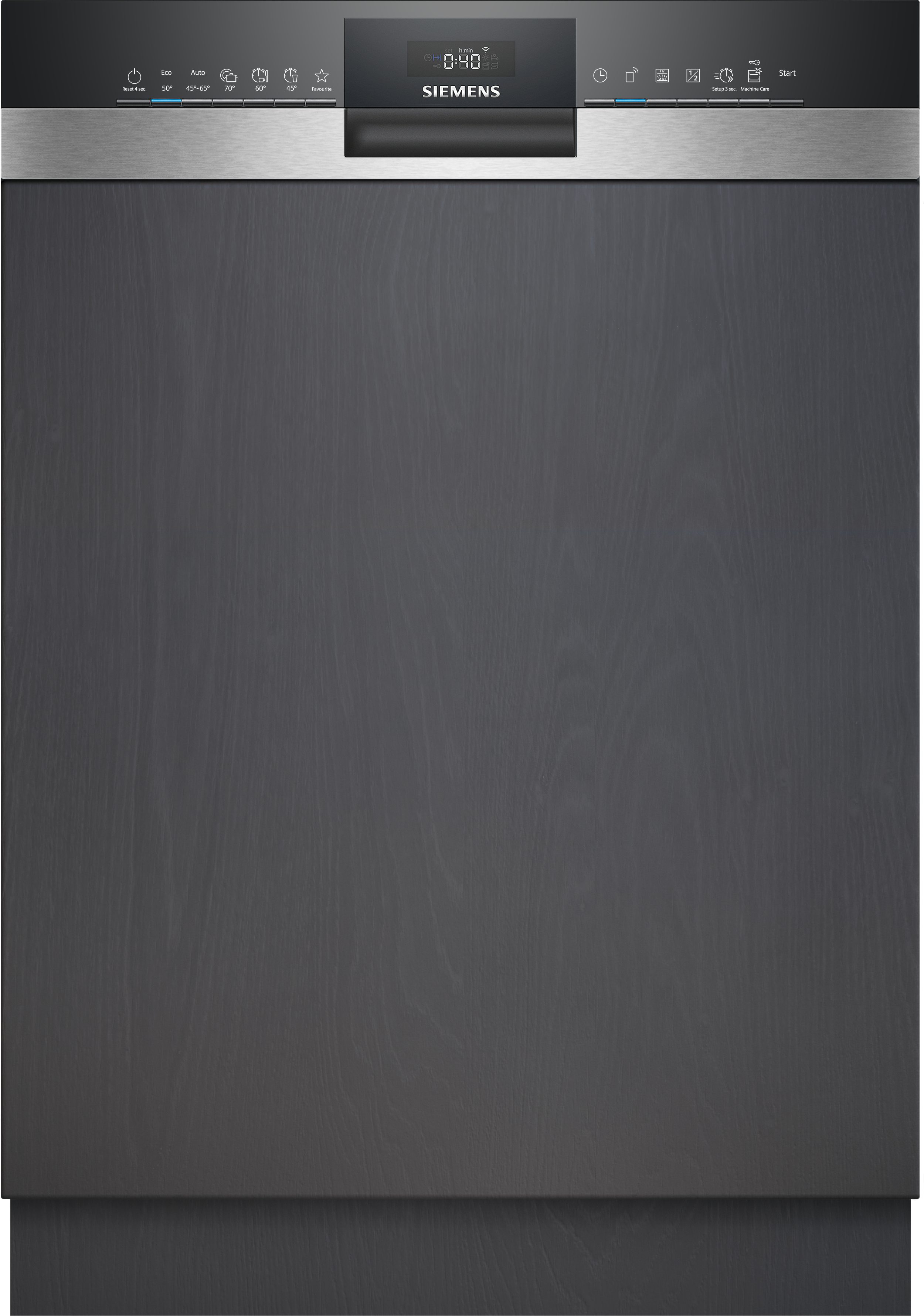 SIEMENS teilintegrierbarer Geschirrspüler iQ300 SN53ES28AE, 13 Maßgedecke, Made in Germany, flexible Körbe & Schubladen, Spülturbo varioSpeed