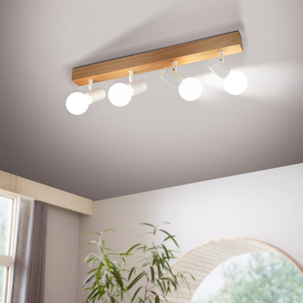 EGLO Deckenspot TOWNSHEND 3, ohne Leuchtmittel, Spot, Wohnzimmerlampe, Flur, L63 x B5 cm, 4X60W exkl.