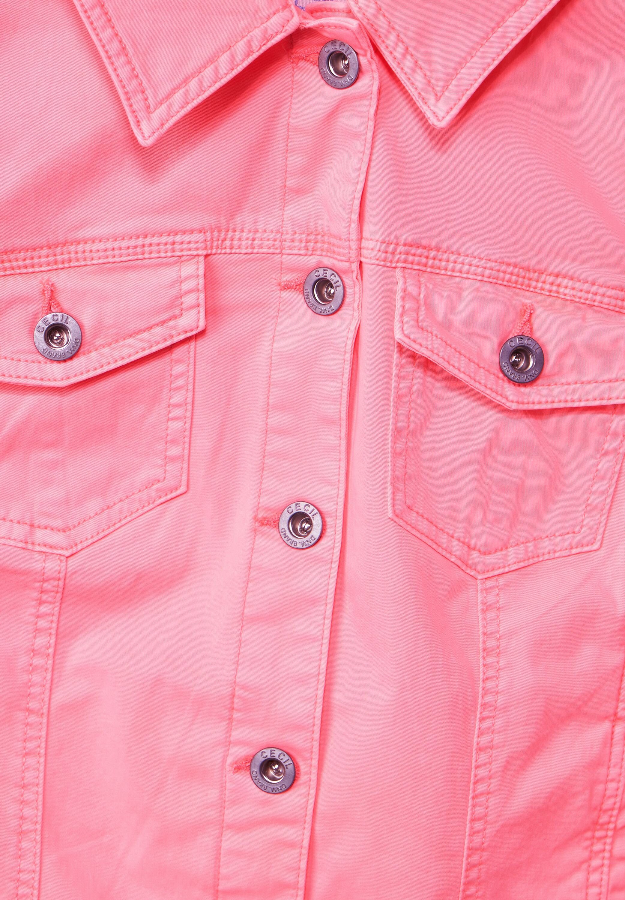 Jeansjacke pink Farbige soft neon Jeansjacke Cecil