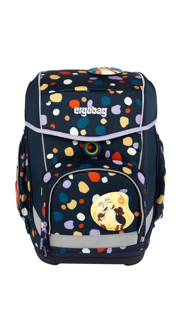 ergobag Schulranzen cubo Set (5-tlg., 5-teiliges Set), größenverstellbares Rückensystem