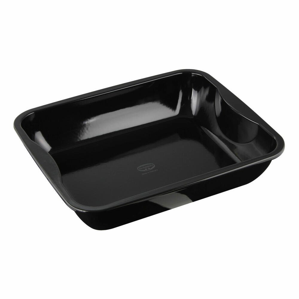 Dr. Oetker Küchenhelfer Auflaufform Back-Idee Kreativ Stahlblech Schwarz 40x34cm 1300, Stahlblech