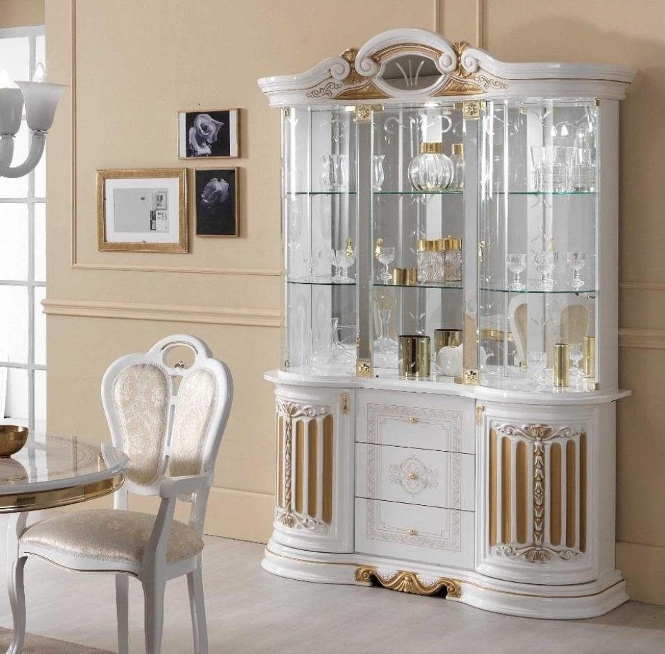 JVmoebel Vitrine Luxus Möbel Italienische xxl Vitrine Kommodenschrank Glas Designer