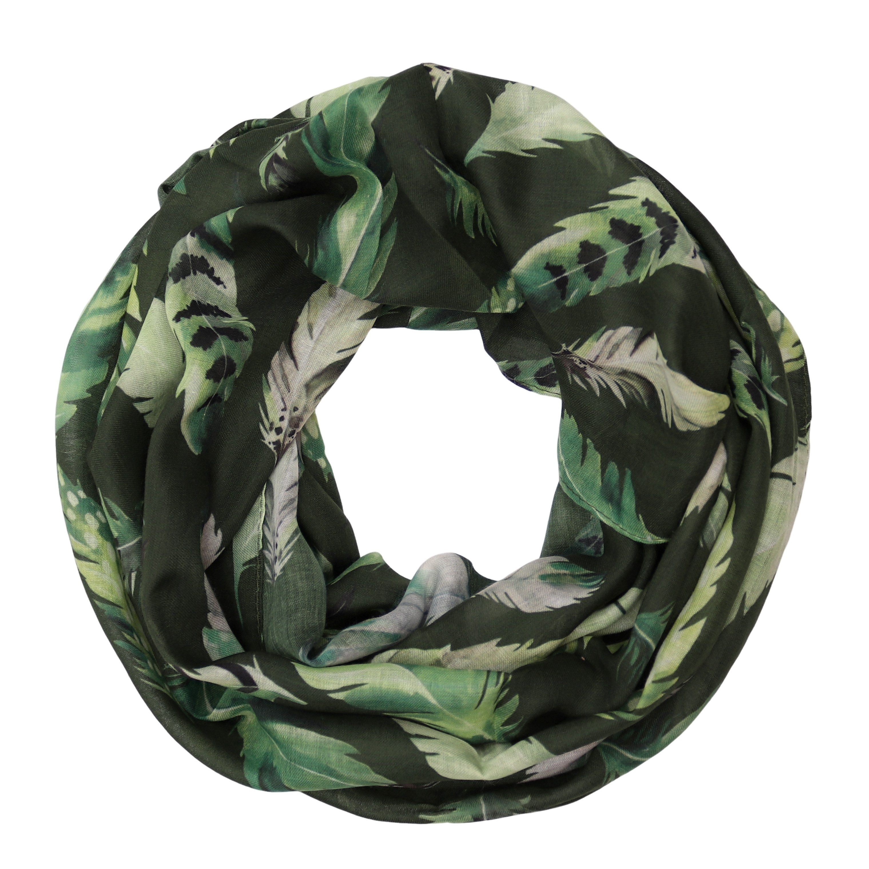 MIRROSI Loop Damen Schal Weich aus 100% Viskose Groß, Schlauchschal, (ca.60x80cm, zweimal um den Hals wickelbar), Damen Halstuch Stola ideal für Frühling,Sommer, Herbst oder Winter
