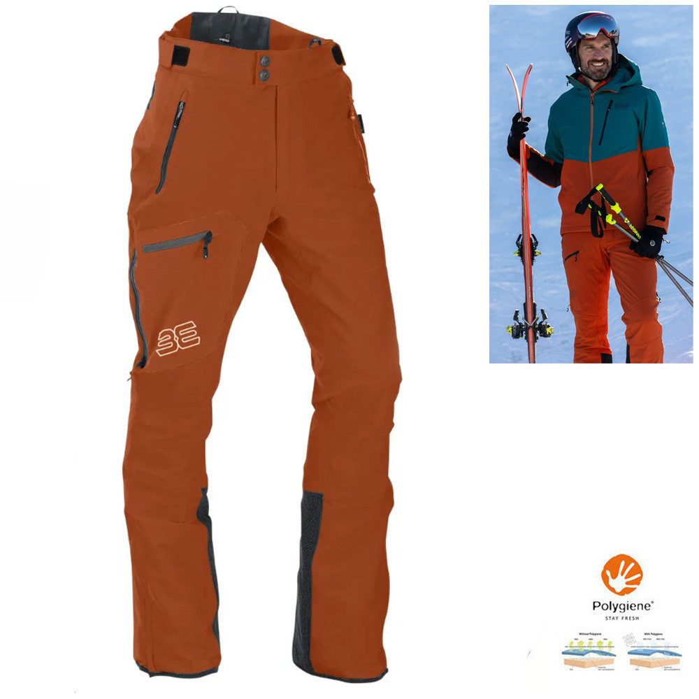 Maul Trainingstights Maul - Hochseiler 2 - Herren Winterhose Skihose Megatex 10.0, orange
