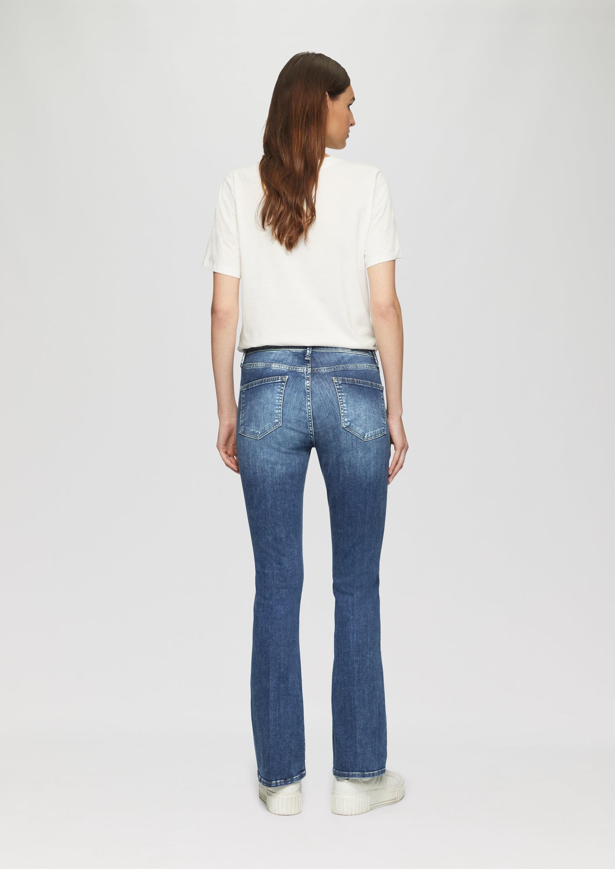 s.Oliver Bootcut-Jeans Jeans-Hose BEVERLY Jeans Beverly / Slim Fit / Mid Rise / Bootcut Leg