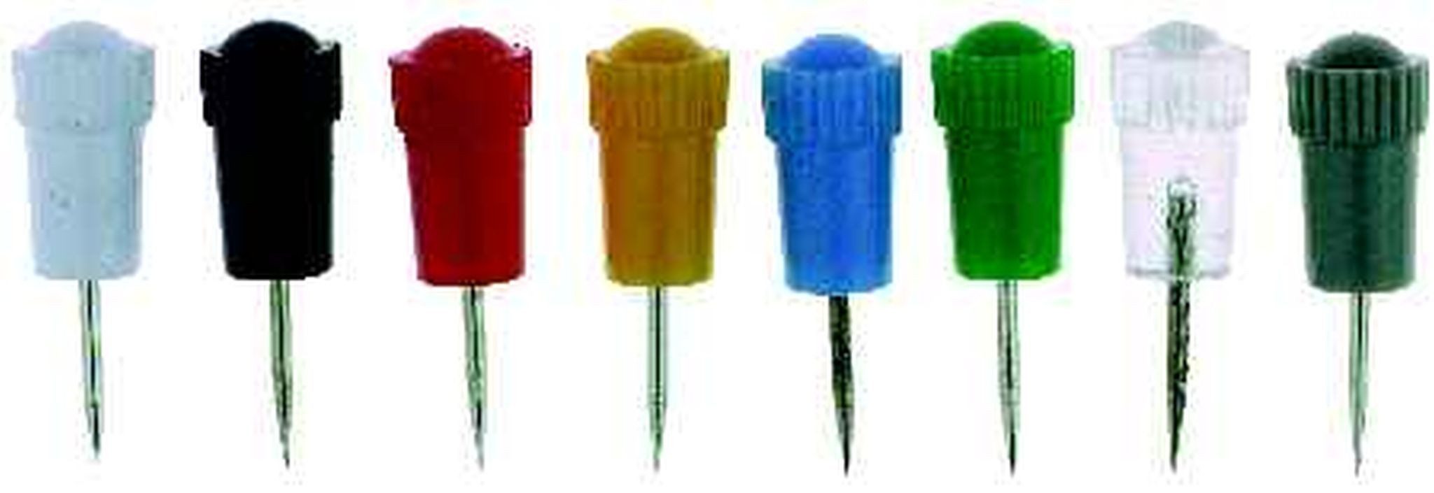 ALCO Moderationskoffer Alco Stoßnadel Kunststoff weiß 12mm 50 ST