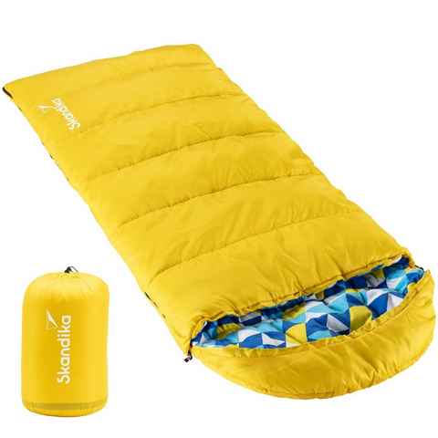 Skandika Kinderschlafsack Dundee Junior (gelb), Luxus-Qualität, für Kinder