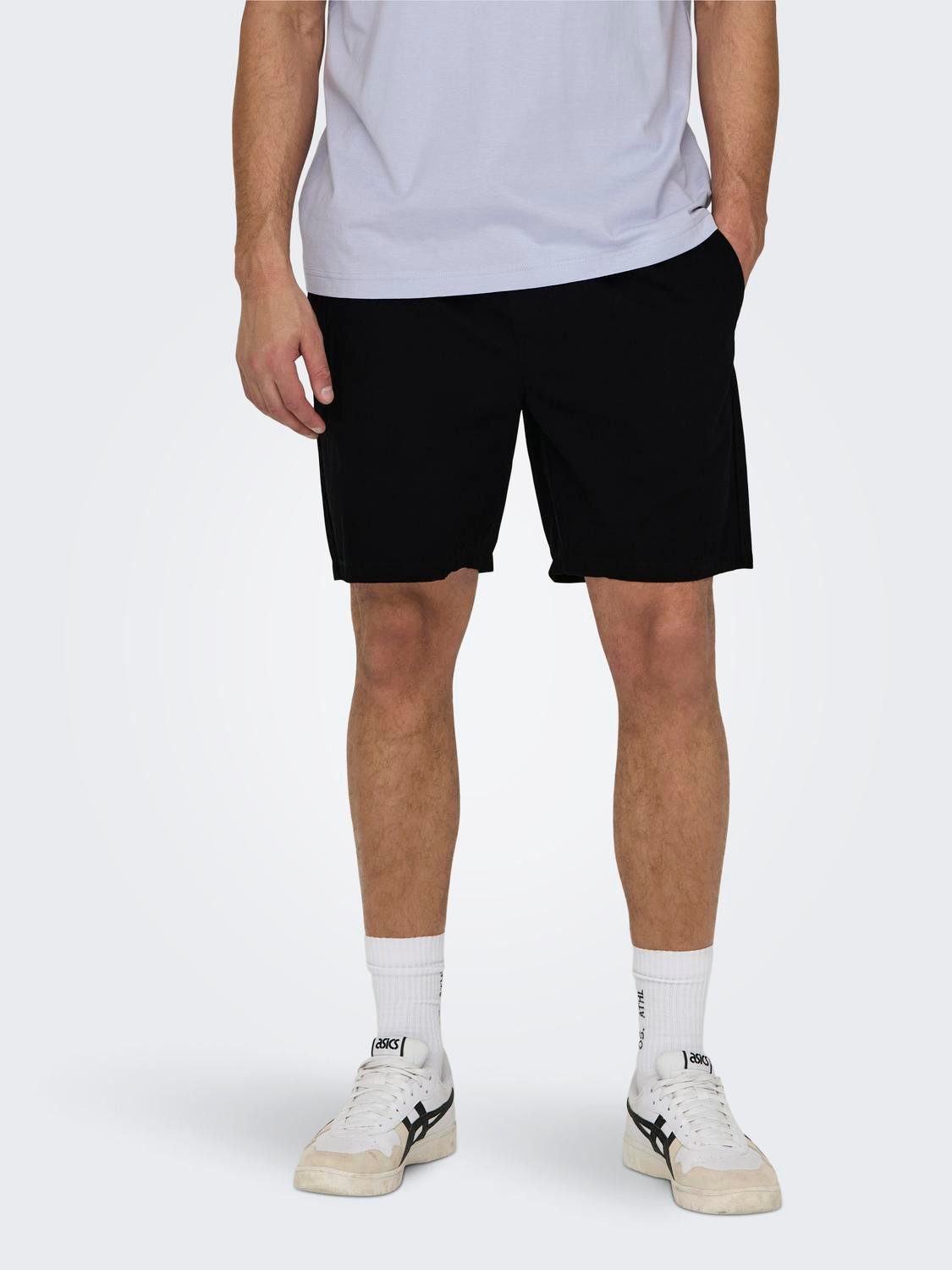 ONLY & SONS Sweatshorts Shorts Bermuda Pants Sommer Hose 7318 in Schwarz