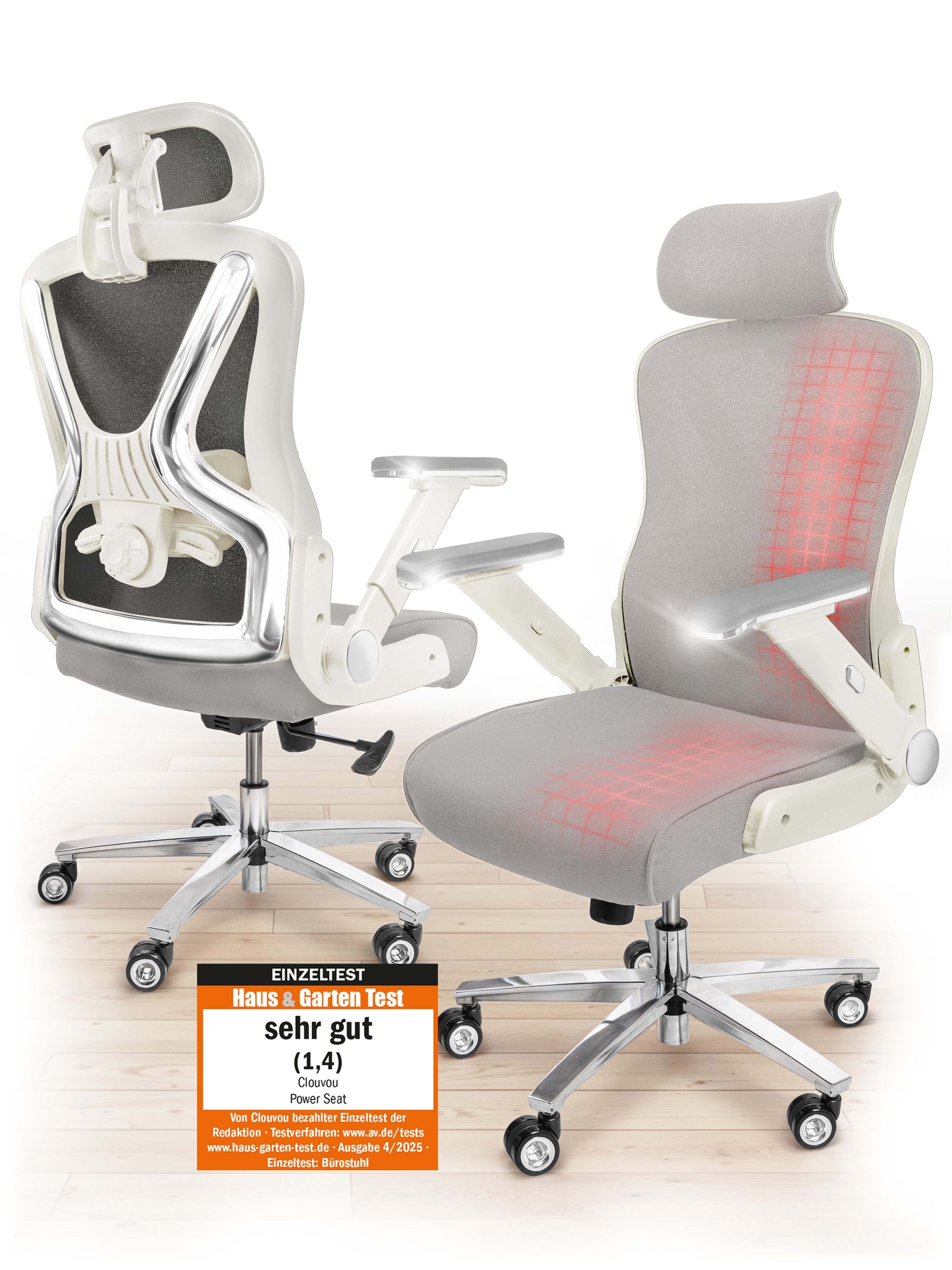 CLOUVOU Schreibtischstuhl PowerSeat Bürostuhl Ergonomisch, Gaming günstig online kaufen