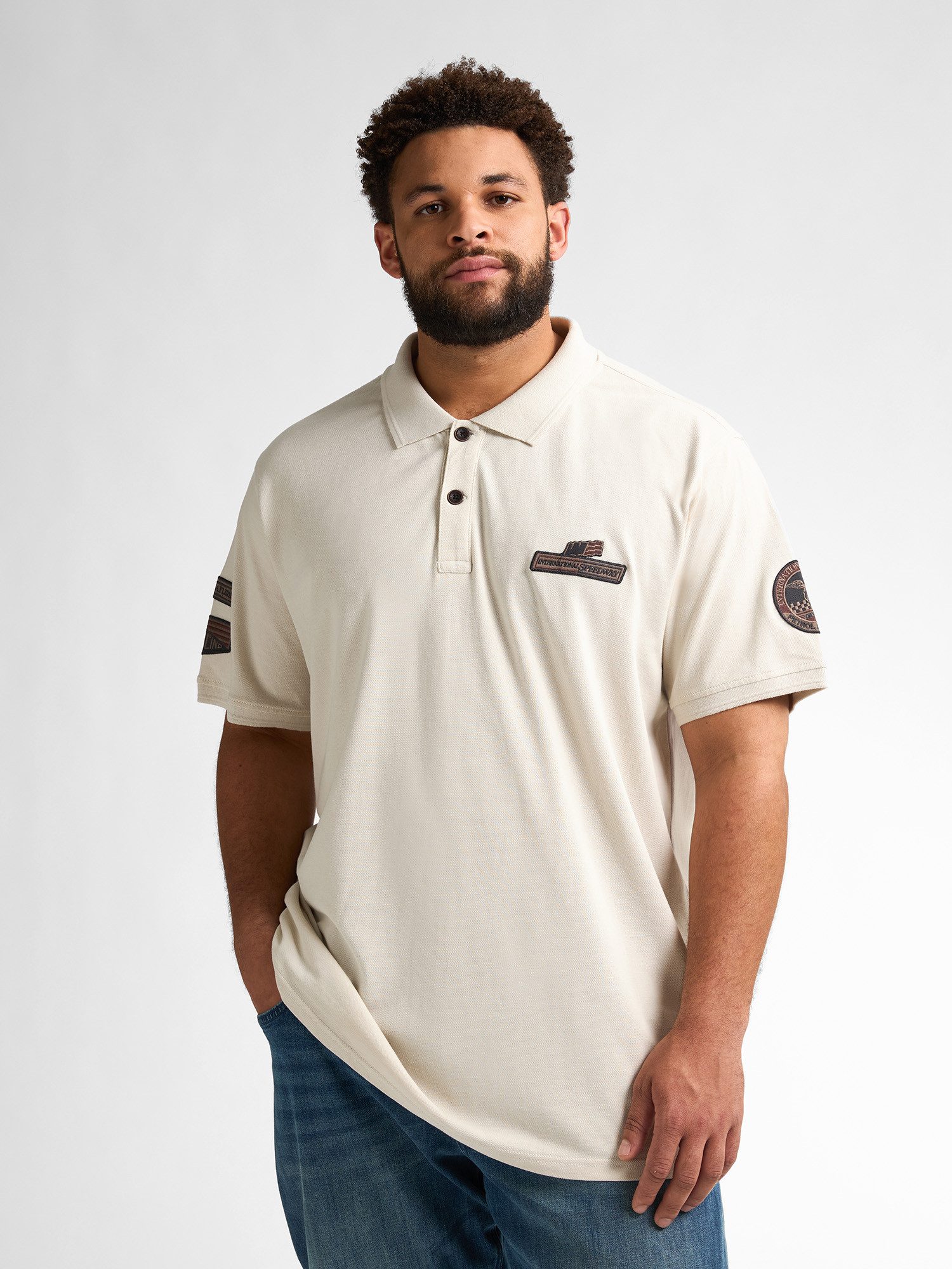 Petrol Industries Poloshirt Plus Size Seagull