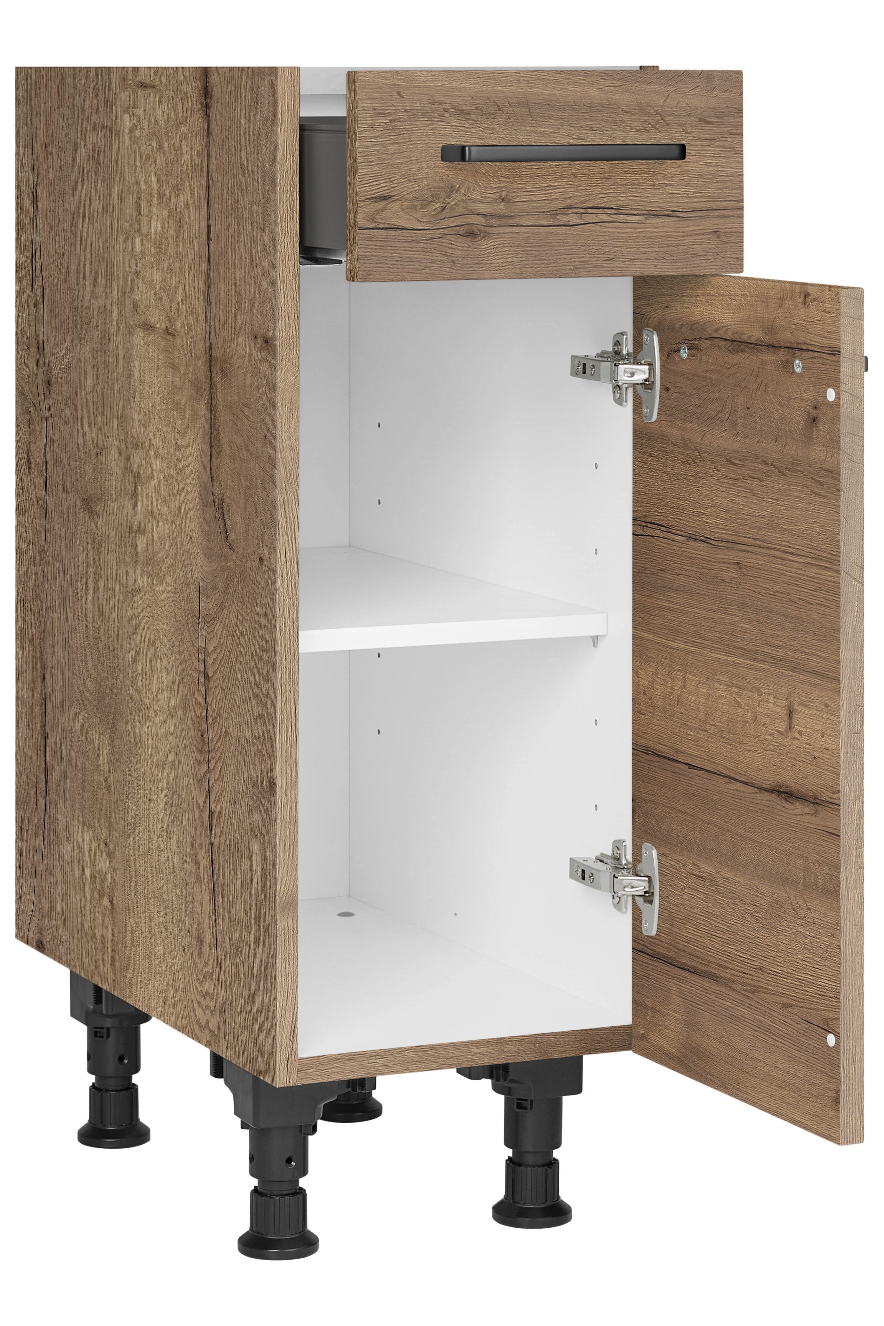 nobilia Unterschrank ""Structura", Ausrichtung wählbar, vormont., in den Br günstig online kaufen