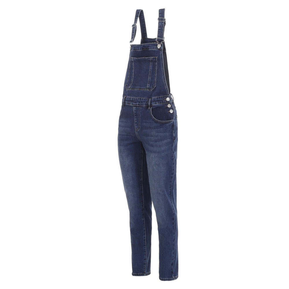 Pamqsen Damen Jeans Latzhose - Stretch Denim Overall Slim Fit