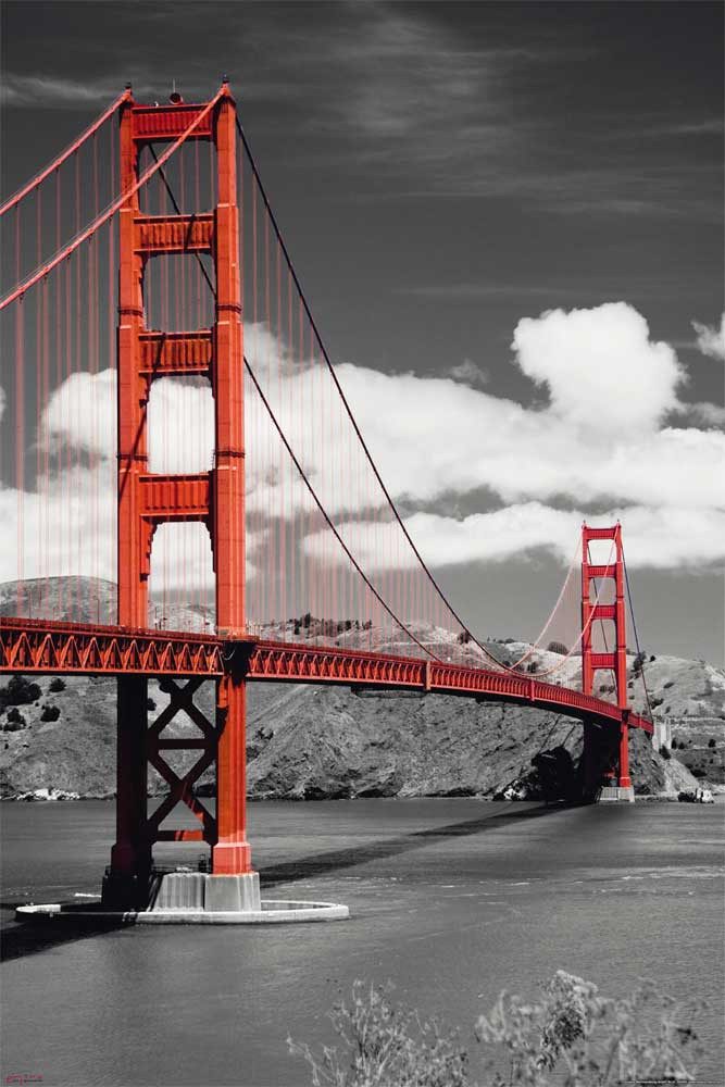 Poster San Fransisco - Poster - Golden Gate Bridge