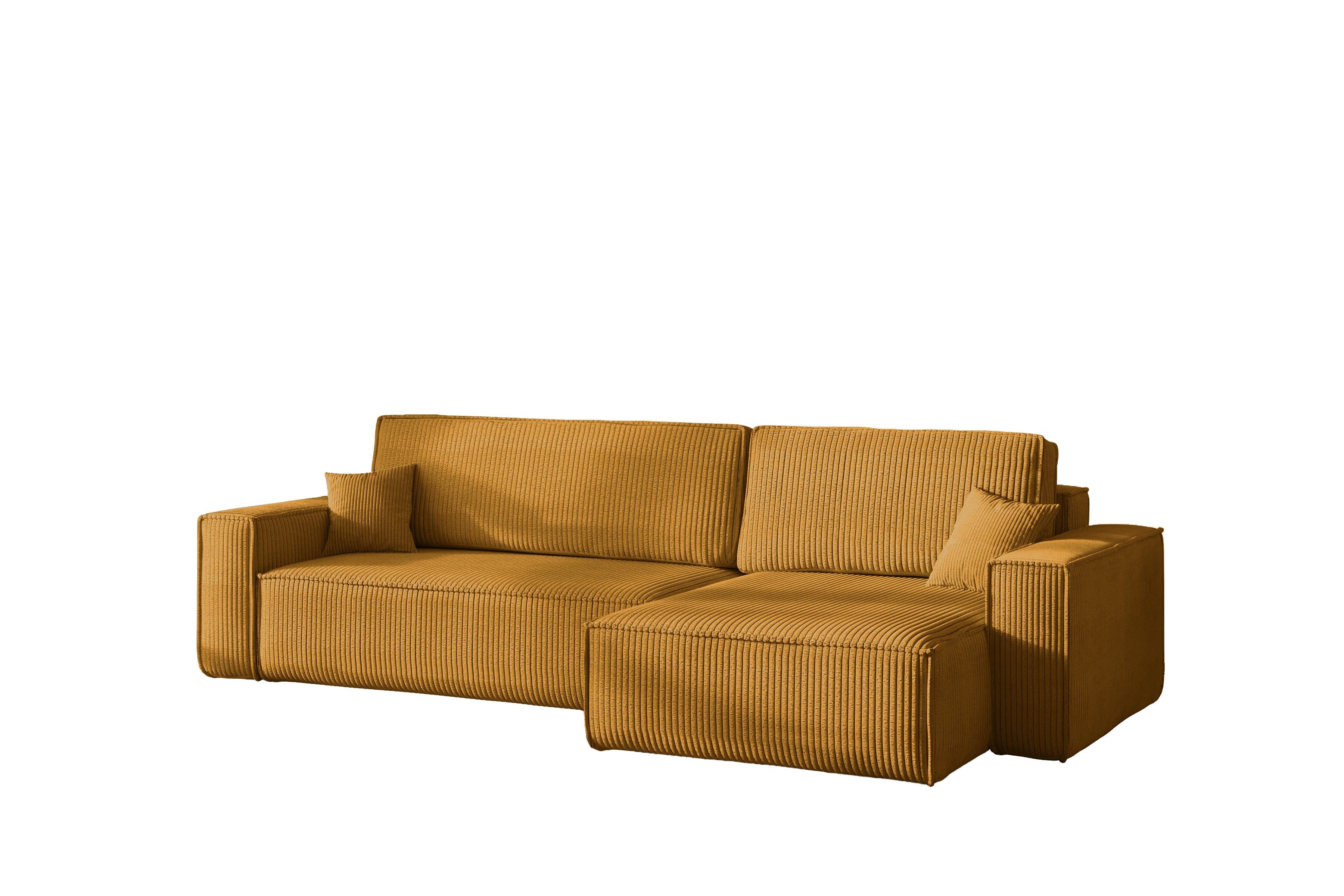 Kaiser Möbel Ecksofa mit schlaffunktion und bettkasten, BEST XL stoff Poso, Quelle, Verita, Mit Bettfunktion und Bettzeugfach