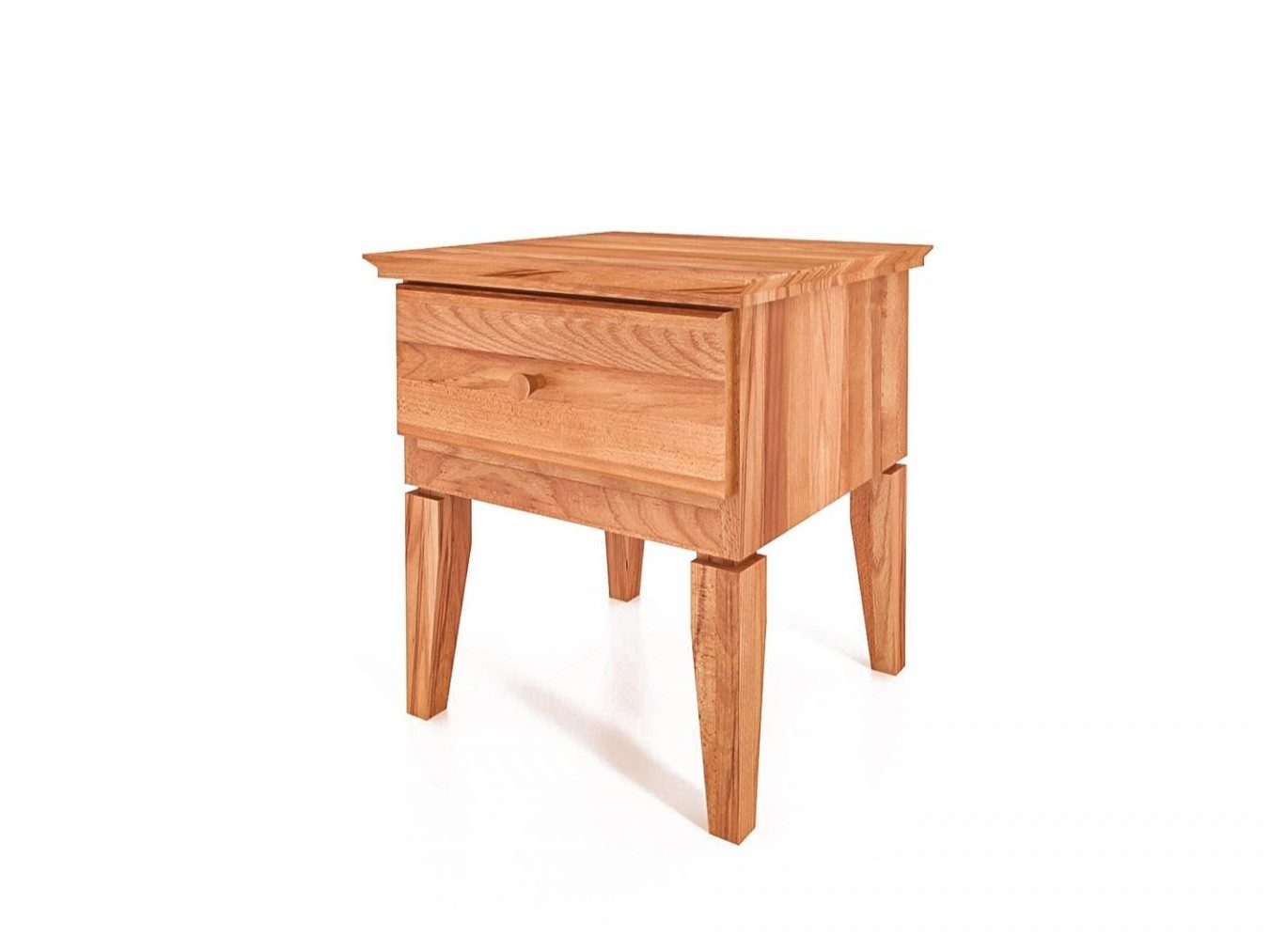 Nachttisch Nachttisch Sydo Kernbuche massiv 46x45x50 mit 1 Schublade