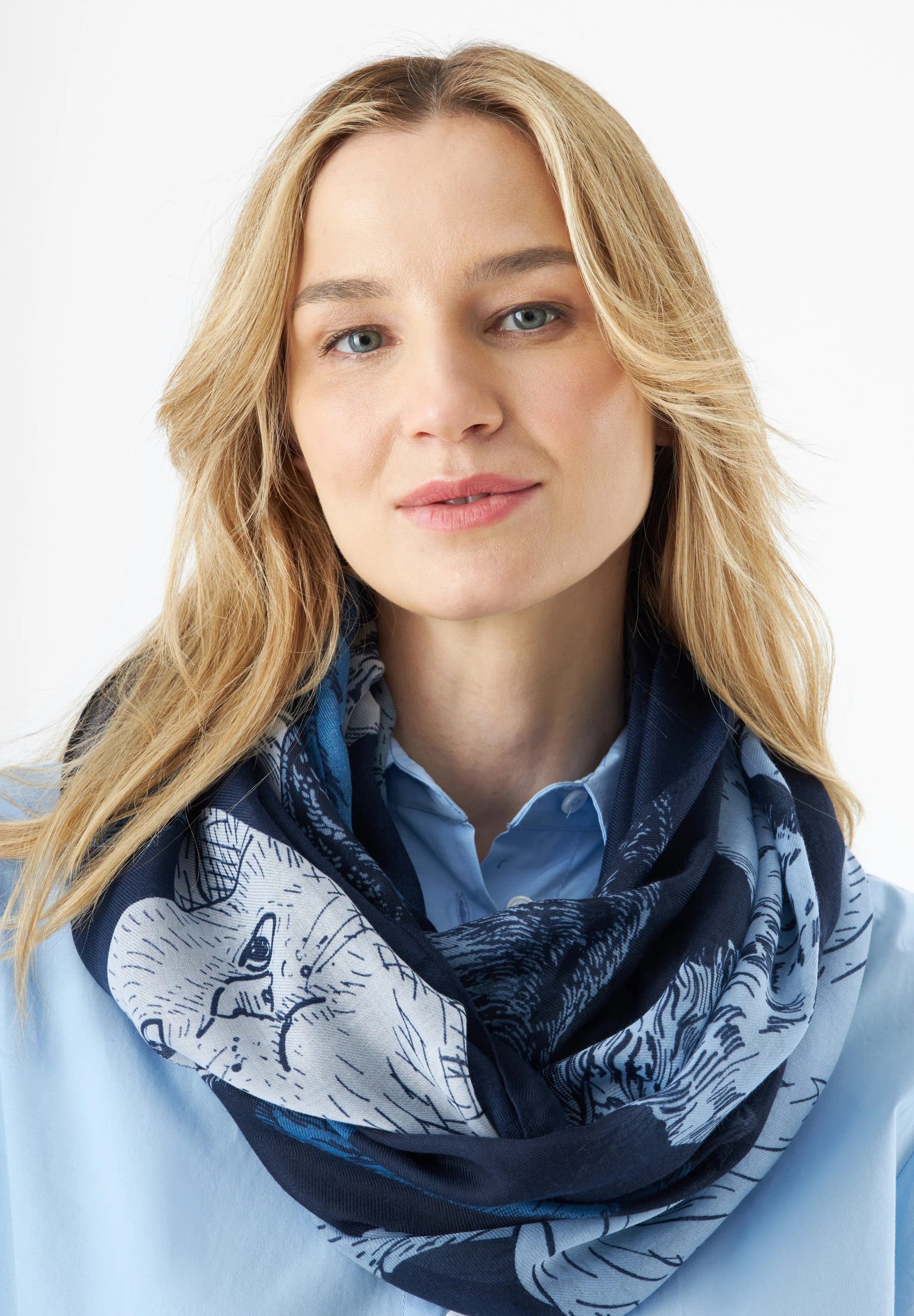 Codello Loop Codello Loop Schal mit Hunde- und Katzenprint