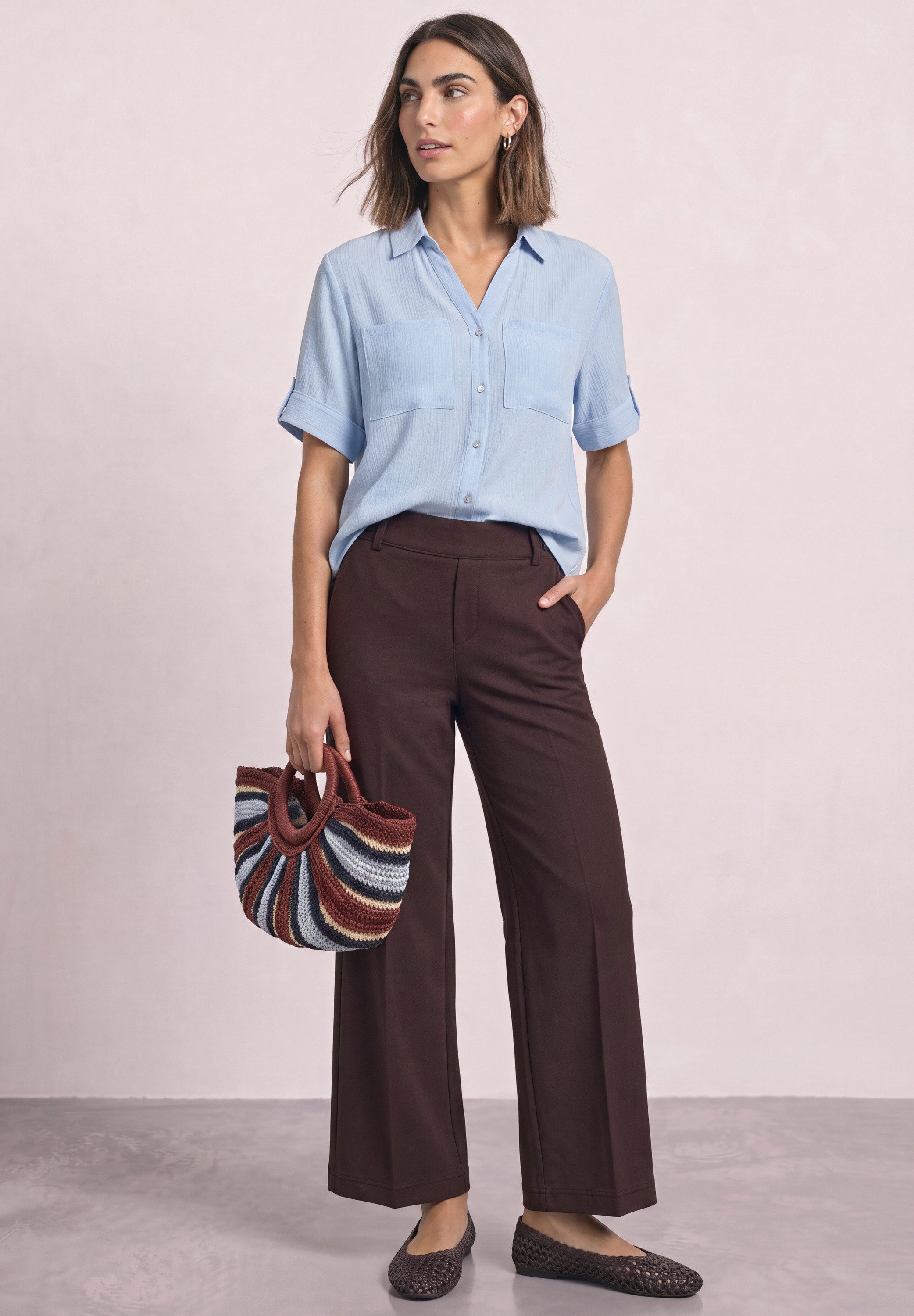 STREET ONE Stoffhose mit Wide Legs