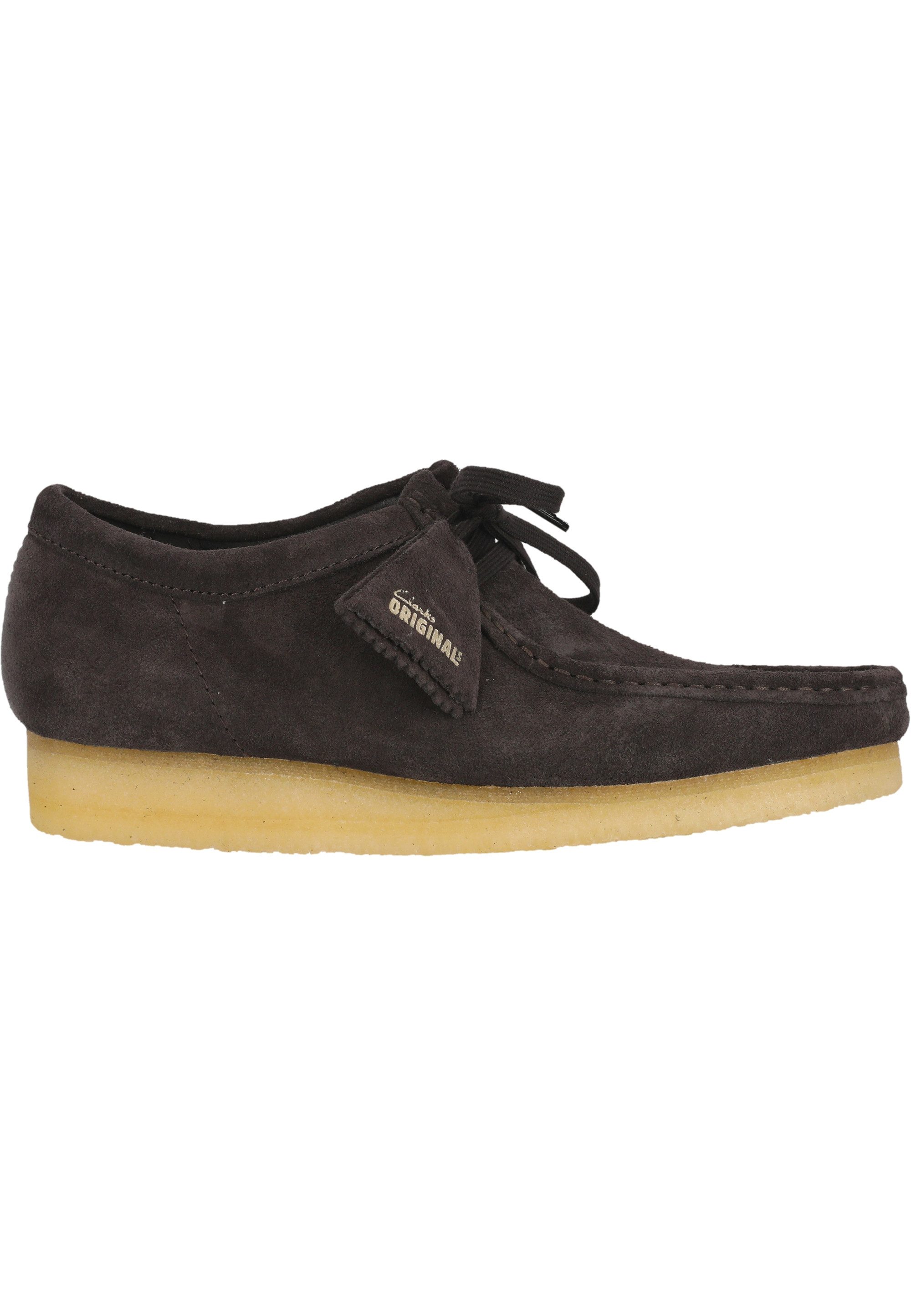 Clarks Wallabee Schnürschuh mit feiner Kreppsohle