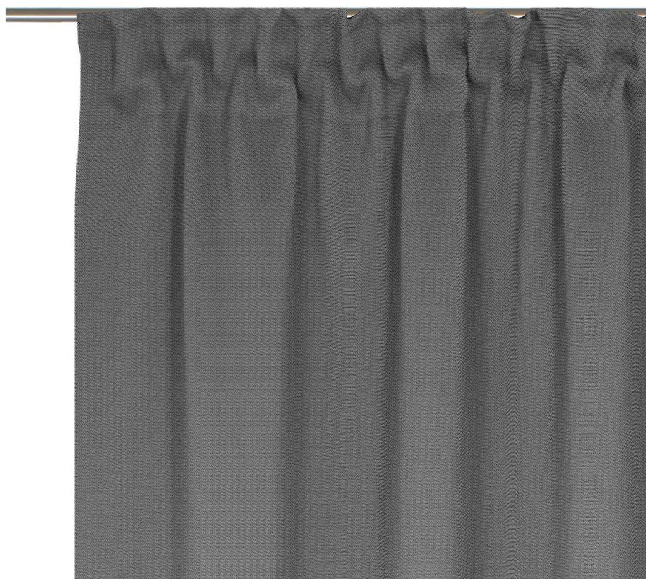 Bio-Baumwolle aus Collection blickdicht, light, schwarz/beige nachhaltig Vorhang Adam, (1 Uni Jacquard, St), Multifunktionsband