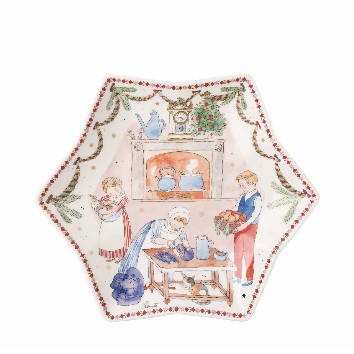Hutschenreuther Schale Jahresartikel Weihnachten 2026 Weihnachtsdekoration, Porzellan, 24 cm