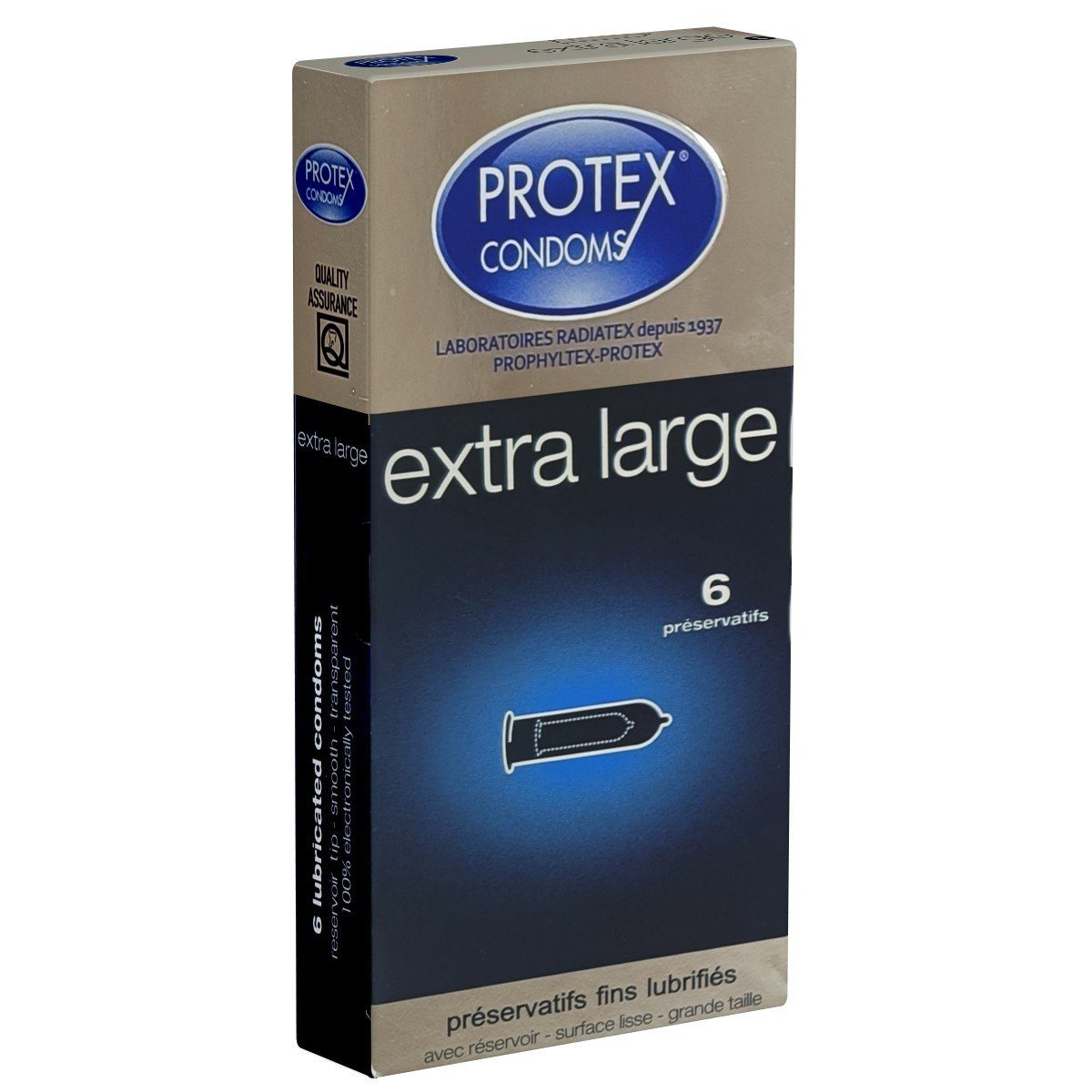 XXL-Kondome lange 6 extra Frankreich Protex große aus Packung St., Kondome LARGE EXTRA mit, und