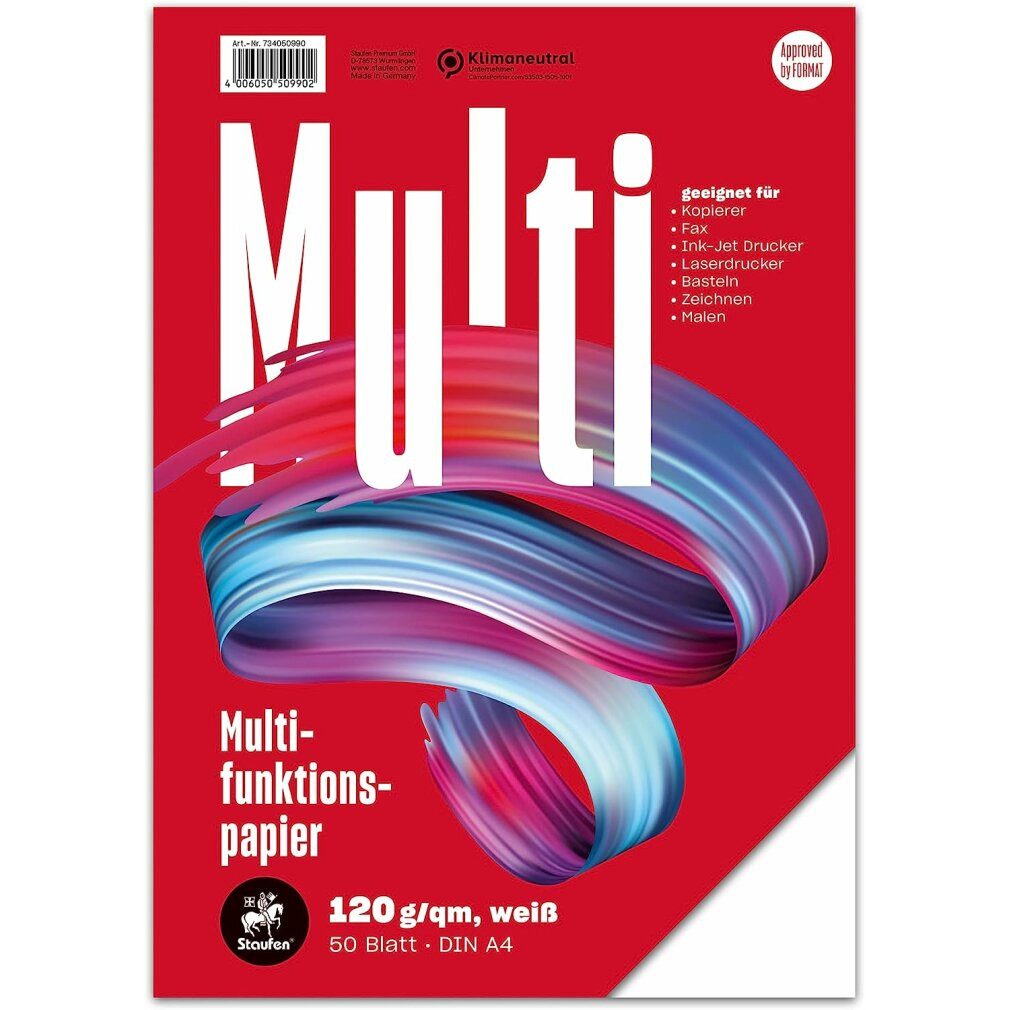 Staufen Kopierpapier Multifunktions-Papier A4 120g 50Bl weiß 50990-734050990