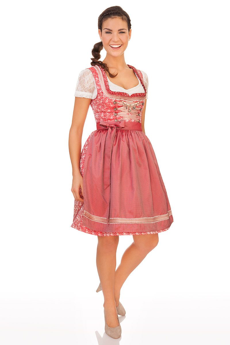 MarJo Dirndl Midi Dirndl 2tlg. - GRADA - rot