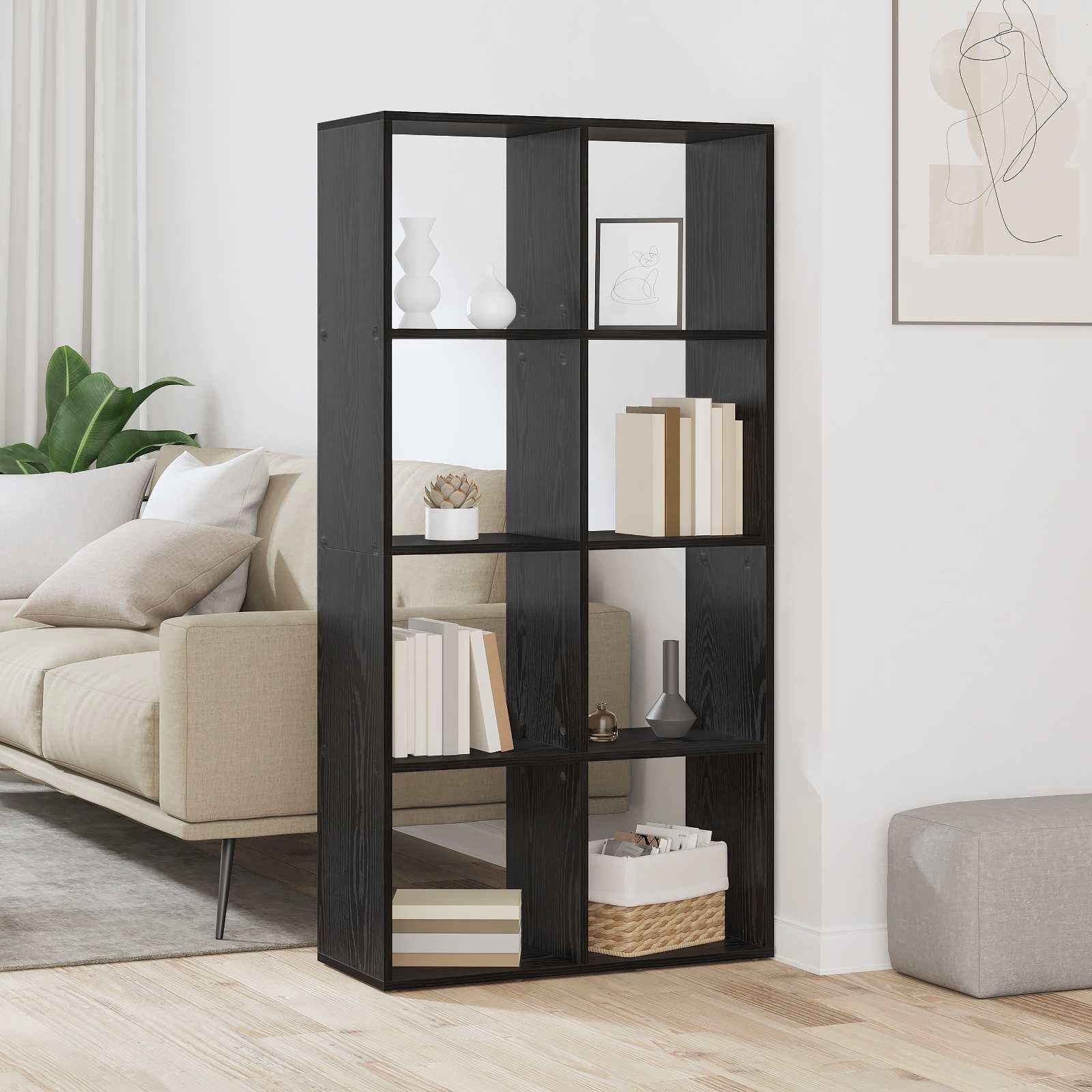 vidaXL Bücherregal Bücherregal 8 Ebenen 69,5 x 29 x 137,5 cm Holzwerkstoff, 1-tlg.