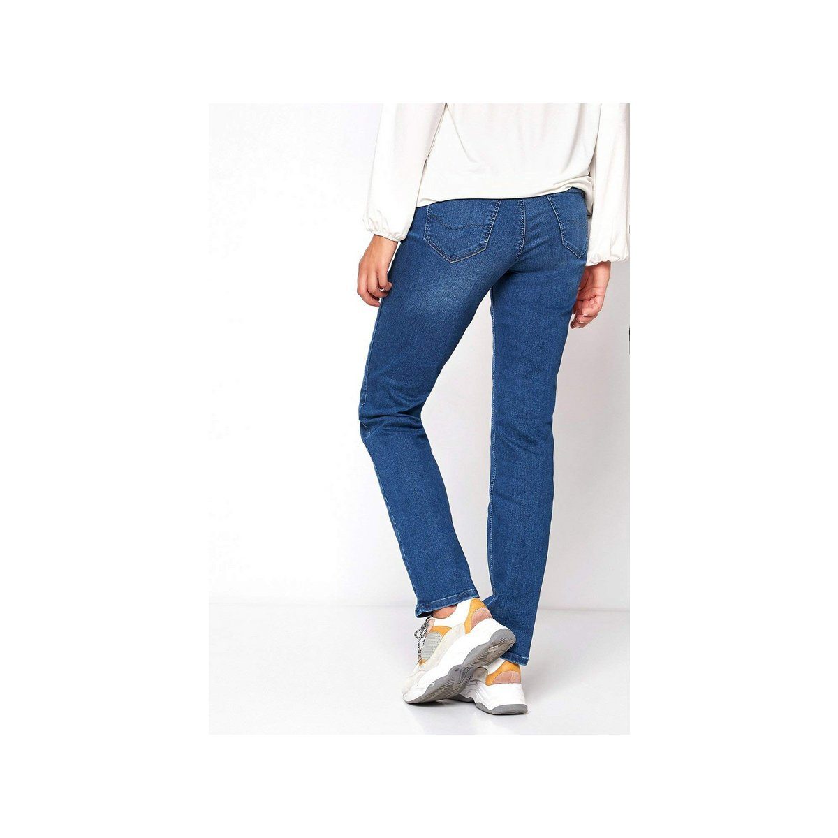 fit regular mittel-blau TONI (1-tlg) 5-Pocket-Jeans