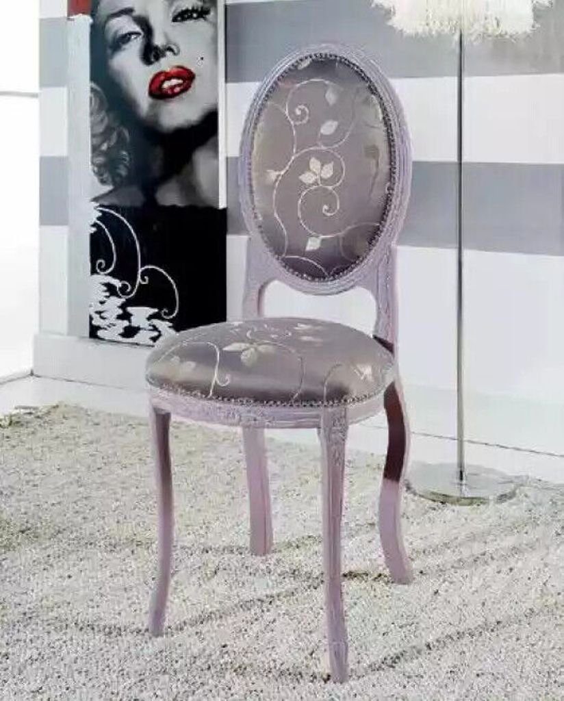 JVmoebel Stuhl Klassischer Stuhl Designer Polster Textil Luxus Esszimmerstuhl Neu (1 St)